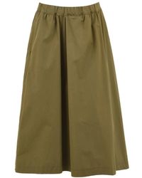 Aspesi - Rokken ,Groen ,Katoen Midi Rok - Lyst