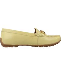 Geox - Schoenen ,Geel ,Leer Kosmopolis Loafers Met Grip - Lyst
