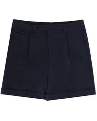 Lardini - Korte Broeken ,Blauw ,Katoen Katoenen Shorts Op Maat - Lyst