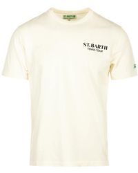 Mc2 Saint Barth - Klassisches baumwoll-t-shirt weiß - Lyst