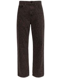 Rag & Bone - Jeans ,Bruin ,Katoen Shea Relaxed Straight Jeans - Lyst