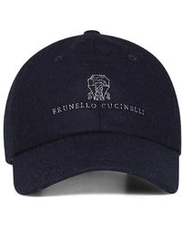 Brunello Cucinelli - Baseballpet Van Scheerwolflanel - Lyst