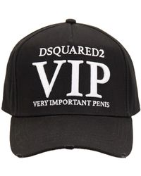 DSquared² - Accessoires ,Zwart ,Katoen Baseball Cap - Lyst