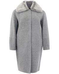 Herno - Luxuriöse graue wolljacke & tel - Lyst