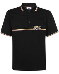 Gcds - Tops ,Zwart ,Katoen Logo Detail Katoenen Polo Shirt - Lyst
