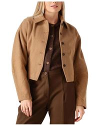 Moss Copenhagen - Jassen ,Bruin ,Wol Mschesmeralda Jacket - Lyst