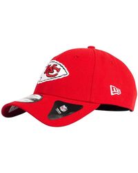 KTZ - Accessoires ,Rood ,Polyester Gebogen Klep Pet Nfl Teamkleuren - Lyst