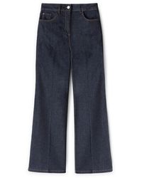 mötivi - Jeans mit weitem bein, modell lila - Lyst