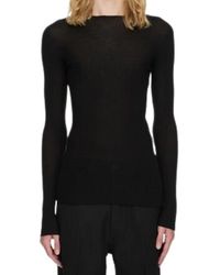 Rick Owens - Ribbed Round Neck Sweater - Lyst