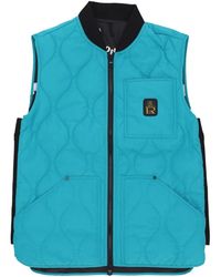Refrigiwear - Jassen ,Groen ,Polyester Groene Mouwloze Primaloft Vest Mannen - Lyst