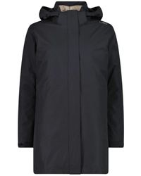 CMP - Fitness ,Grijs ,Polyester Zip Hood Parka - Lyst