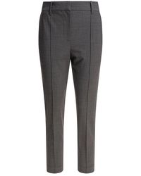 Brunello Cucinelli - Graue Wollmischungshose - Lyst