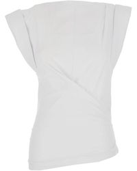 Isabel Marant - Overhemden ,Wit ,Katoen Maisan T-Shirt - Lyst