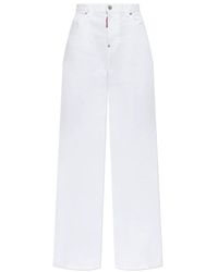 DSquared² - Jeans ,Wit ,Reizigersjeans - Lyst