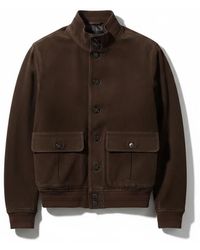 Heskimo - Jassen ,Bruin ,Suède Suède Bomberjack - Lyst