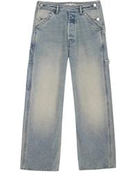 Laurence Bras - Cargo Blaue Baumwoll Gerades Jeans - Lyst