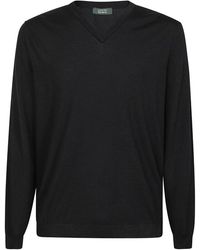 Zanone - V-Neck Knitwear - Lyst