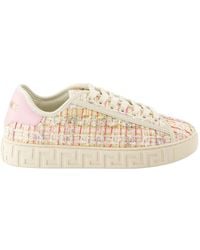 Versace - Greca Baskets En Lurex Et Tweed - Lyst