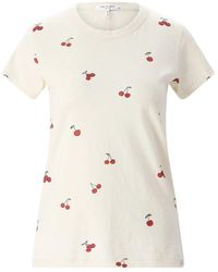 Rag & Bone - Tops ,Katoen T-Shirts - Lyst