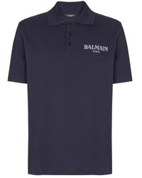 Balmain - Vintage Geborduurde Katoenen Polo Shirt - Lyst