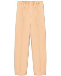 Jil Sander - Weite Baumwollhose - Lyst