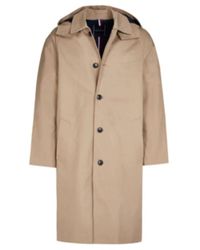 Tommy Hilfiger - Brauner Herrenmantel, Zeitloses Design - Lyst