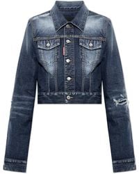 DSquared² - Jassen ,Blauw ,Denim Denim Jacket - Lyst