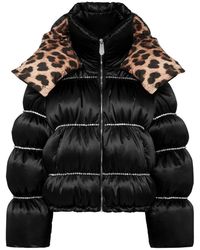 Philipp Plein - Down Puffer Jacket Flame With Crystals - Lyst
