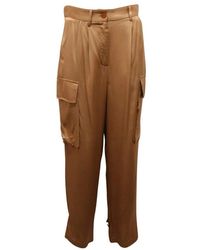 ViCOLO - Satin Cargo Broek Made - Lyst