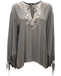 Mason's - Overhemden ,Groen ,Pailletten Groene Pailletten Blouse - Lyst
