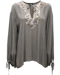 Mason's - Overhemden ,Groen ,Pailletten Groene Pailletten Blouse - Lyst