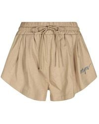 MSGM - Baumwoll-Shorts Mit Elastischem Bund - Lyst