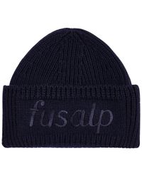 Fusalp - Accessoires ,Blauw ,Wol Gebreide Beanie - Lyst