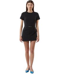 Silvian Heach - Kurzes Kleid Mit Dekorativem Gürtel - Lyst