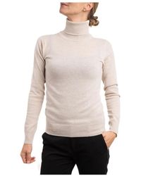 Marella - Suéter de lana suave con cuello alto - Lyst