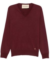 Valentino - V-Neck Knitwear - Lyst