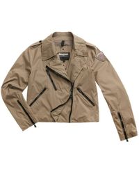 Blauer - Lange Nylonjacke Mit Asymmetrischem Reißverschluss - Lyst