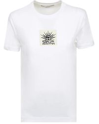 Stella McCartney - E Slim-Fit T-Shirt mit Logo-Print - Lyst