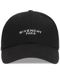 Givenchy - Accessoires ,Zwart ,Katoen Logo Baseball Cap - Lyst