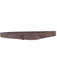 Orciani - Accessoires ,Bruin ,Leer No Buckle Nabucco Riem - Lyst
