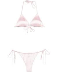 VENUJA - Badmode ,Roze ,Tweed Triangle Bikini Set - Lyst