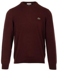 Lacoste - Round-Neck Knitwear - Lyst