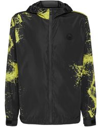 Philipp Plein - Fitness ,Zwart ,Polyester Splash Windbreaker - Lyst