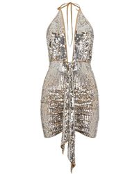 DSquared² - Chic Night All Over-Paillettes Jurk - Lyst