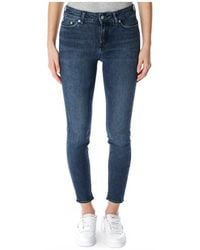 DRYKORN - Cropped Skinny Fit Mid Waist Jeans - Lyst
