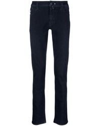 Tramarossa - Jeans ,Blauw ,Katoen Blauwe Straight Stretch Jeans - Lyst