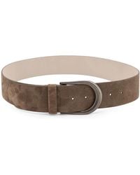 Brunello Cucinelli - Monili Suede Riem - Lyst