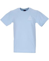 Huf - Blauwe Driehoek Tee Korte Mouw T-Shirt - Lyst