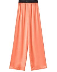 Gaelle Paris - Broeken ,Oranje ,Katoen Oranje Broek Stijlvol En Elegant - Lyst