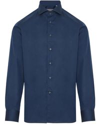 Corneliani - Baumwoll-twill-hemd made in italy - Lyst